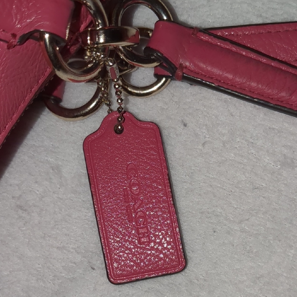 🔥HOTT💖 - Coach Pink Ava Pebble 2- Way Leather Tote🔥 - Picture 8 of 16